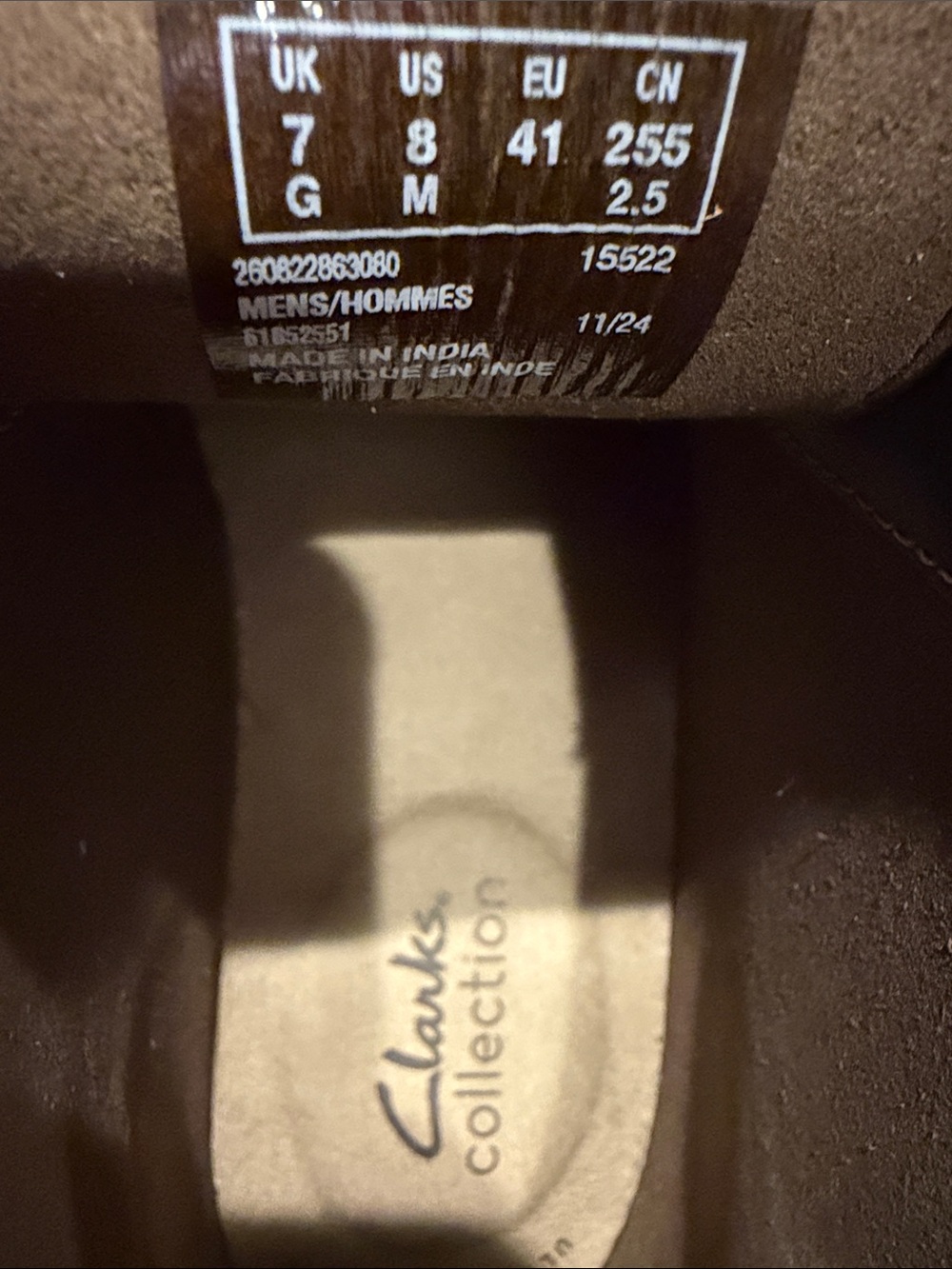 Clarks Brown Leather Casual Chukka Boots - Picture 4 of 4